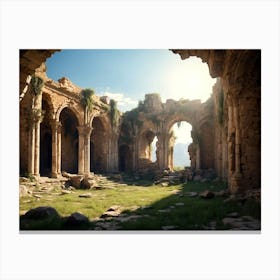 Ruins Of An Old Palace 2 Canvas Print