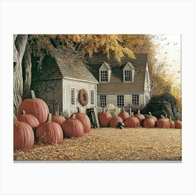 Pumpkin Patch Canvas Print