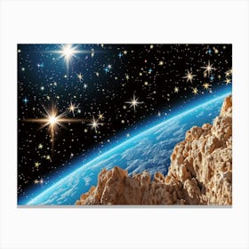 Earth From Space Canvas Print