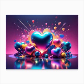 Colorful Heart Creative 13 Canvas Print