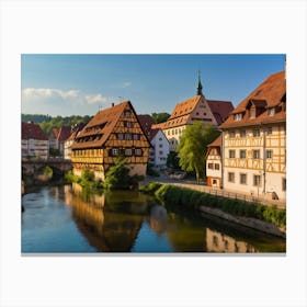 City In Germany Canvas Print