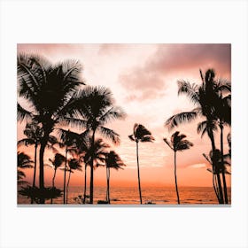 Warm Summer Sunset Canvas Print