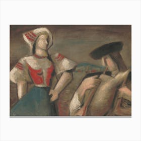 Bagpiper, Mikuláš Galanda Canvas Print