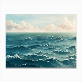 Ocean Waves 4 Canvas Print