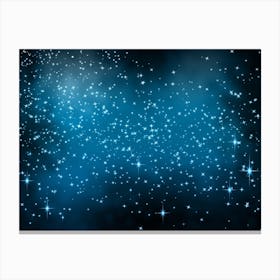 Shining Sky Star Background Canvas Print