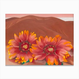 Georgia O’Keeffe - Red Hills with Flowers, 1937 Canvas Print