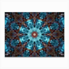 Abstraction Blue Star 6 Canvas Print