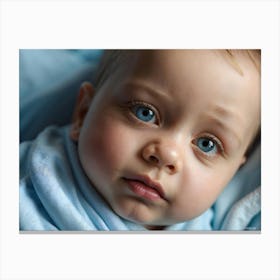 Blue Eyes Baby 2 Canvas Print