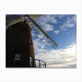 Windmill at sunset Canvas Print