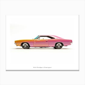Toy Car 69 Dodge Charger Poster Canvas Print