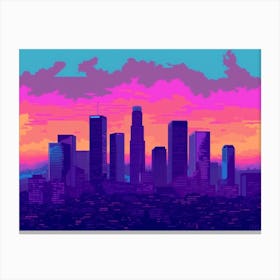 Los Angeles Skyline 3 Canvas Print
