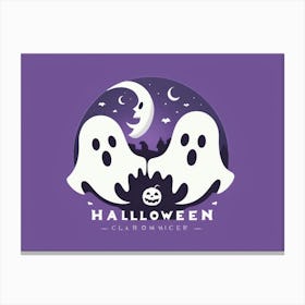 Ghosts Of Halloween Canvas Print