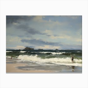 Moody Coastal Vintage Canvas Print