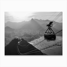 Views From The Sugar Loaf In Rio  Corcovado Canvas Print