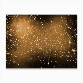 Tan Shining Star Background Canvas Print