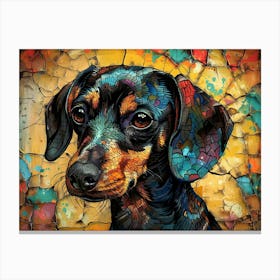 Dachshund Fine Art Portrait 2 Canvas Print