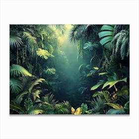 3d Nature Wall Canvas Print