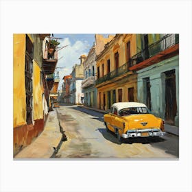 Old Cuba - expressionism Canvas Print