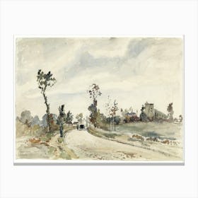 Louveciennes, Route De Saint Germain (1871), Camille Pissarro Canvas Print