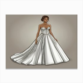 Wedding Dress 1 Canvas Print