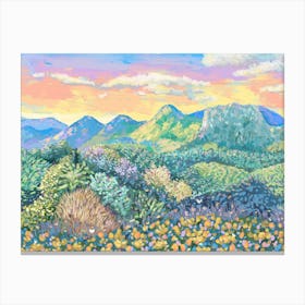 Sunset In The Mountains 44 Canvas Print