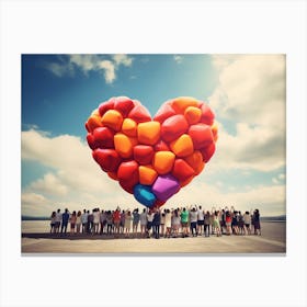 Heart Balloons Canvas Print