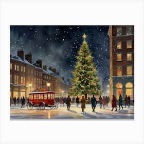 Christmas In London Canvas Print