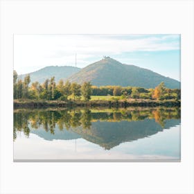 Reflection Of Mountain In A Lake Canvas Print
