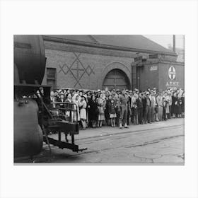 Los Angeles, California, The Evacuation Of Japanese Americans From West Coast Areas Under U S Army War 1 Canvas Print