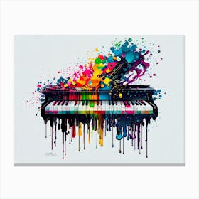 Piano Concerto in Colors A Visual Ode to Music Canvas Print