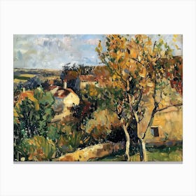 Harmony Of Form And Color Painting Inspired By Paul Cezanne Canvas Print