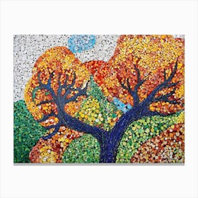Mosaic Of Seasons Canvas Print