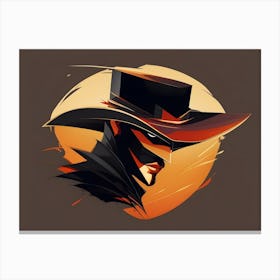 Masked Man Cowboy / Zorro Canvas Print