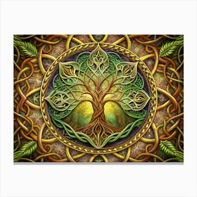 Celtic Tree Of Life Symbol Canvas Print