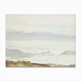 Soft Muted Seascape Canvas Print