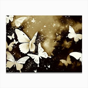 Butterflies In The Sky 25 Canvas Print