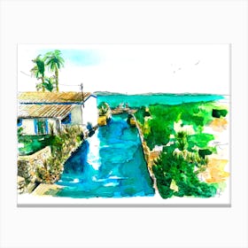 Formentera House Canvas Print