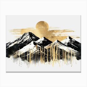 Gold Mountains 2 Canvas Print