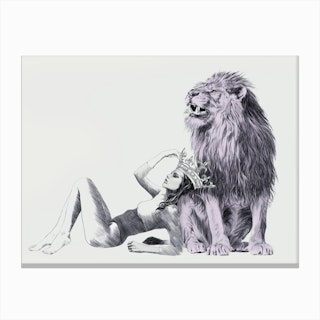The Queen A Leo Study Canvas Print