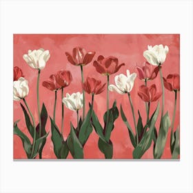 Red Tulips 14 Canvas Print