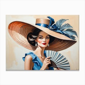 Hat And Fan 4 Canvas Print