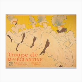 Mademoiselle Eglantine’s Troupe (1896), Henri de Toulouse-Lautrec Canvas Print