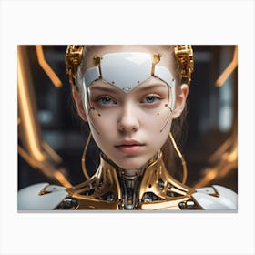 Robot Girl 1 Canvas Print