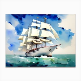 Sailing Ship Painting Canvas Print