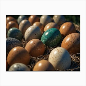 Eggs In A Nest Canvas Print