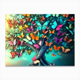 Butterfly Tree Canvas Print