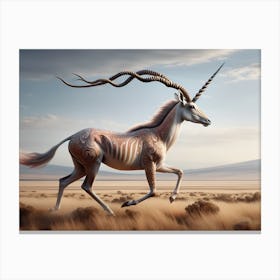 Magical Unicorn-Antilope Fantasy Canvas Print