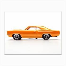 Toy Car 71 Plymouth Road Runner Orange Canvas Print
