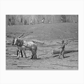 Lumberjack Near Little Fork, Minnesota By Russell Lee Canvas Print