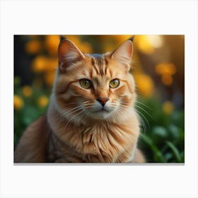 Portrait Of A Cat 7 Canvas Print